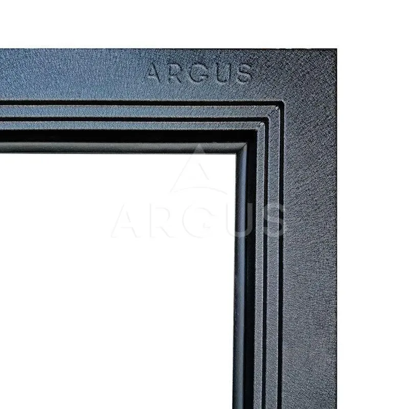 Входная дверь ДА96 Black Style Черный шелк Крэйзи Эмалит арктик, Зеркало с фацетом,вст. Таллин муар