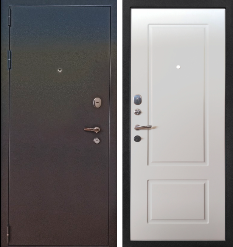 Входная дверь 3К «Классика»  Белый ясень