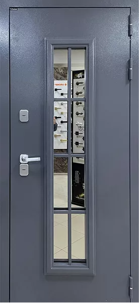 Двери Бункер Термо Англия 7024/ MDF Софт белый