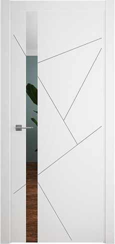 Albero Межкомнатная дверь Геометрия-6 (защелка магнитная) ПО