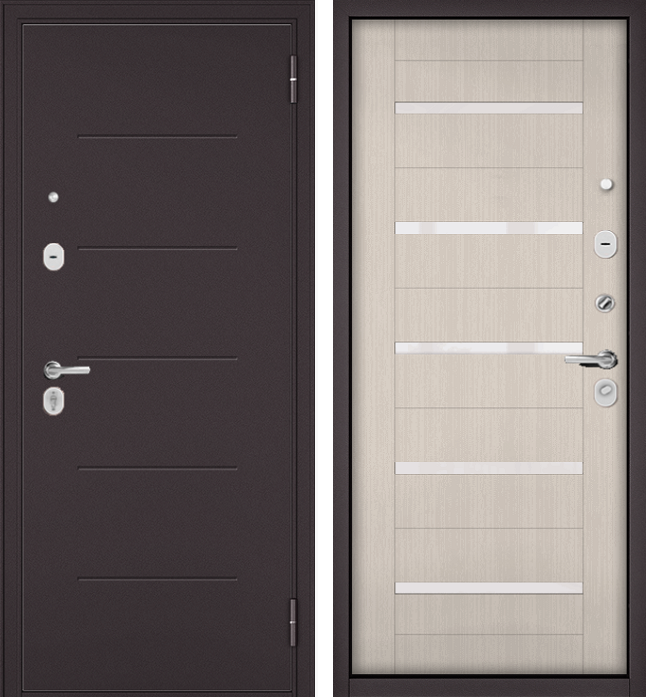 Входная дверь TRUST ECO - МДФ Бьянко ларче