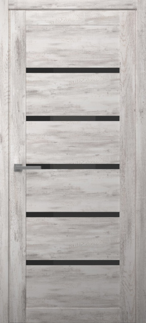 Albero Межкомнатная дверь Вена ПО Мегаполис Loft Стекло черное