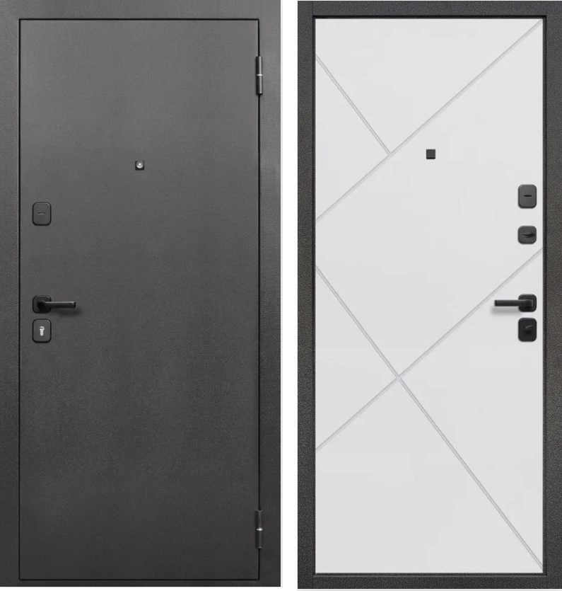 Входная дверь Гарда 7 см Серебро