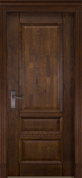 Ока Межкомнатная дверь Аристократ №1 Античный орех (ДГ)