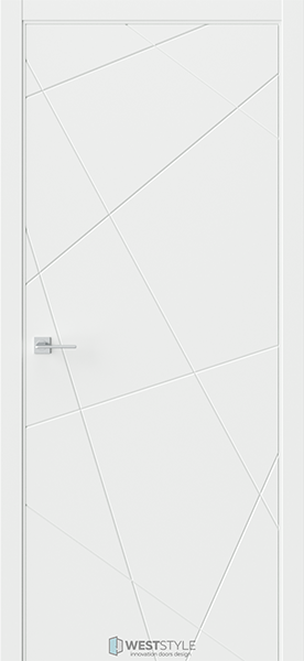 Weststyle Межкомнатная дверь PRIME 1 Белый матовый (ДГ)
