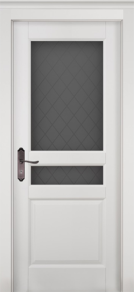 Ока Межкомнатная дверь Гармония Белая/ Квадро (ДО)