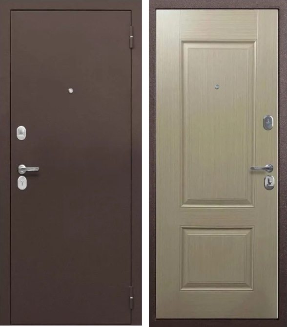 Входная дверь Тайга 7 Бежевый клен