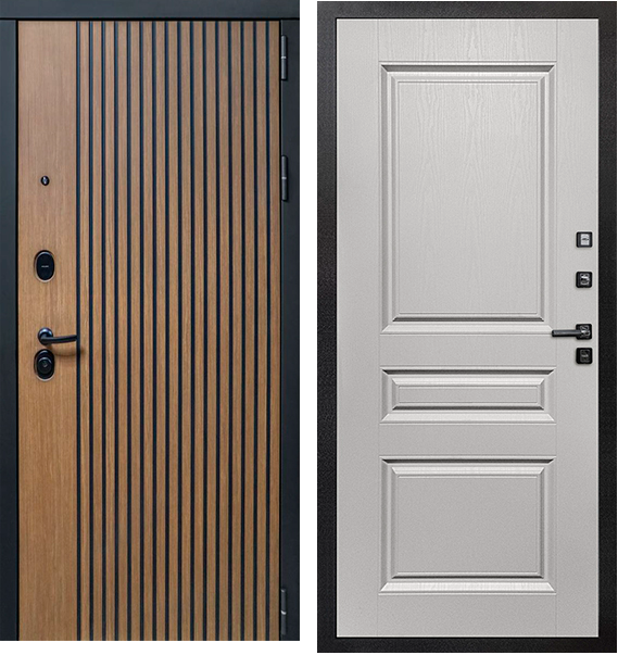 Входная дверь Модика ФЛ-636 белая шагрень