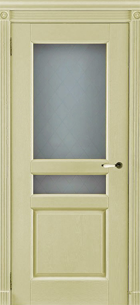Ока Межкомнатная дверь Виктория Слоновая кость/ Квадро (ДО)