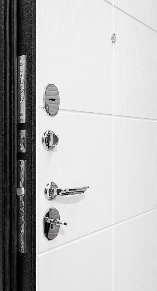 Входная дверь Рубикон-2 Белое дерево