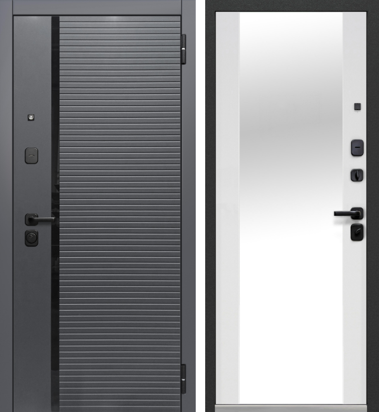 Входная дверь Luxor 2 МДФ Горизонталь Зеркало