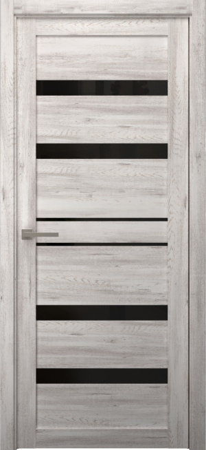 Albero Межкомнатная дверь Дрезден ПО Eco-Wood Стекло черное