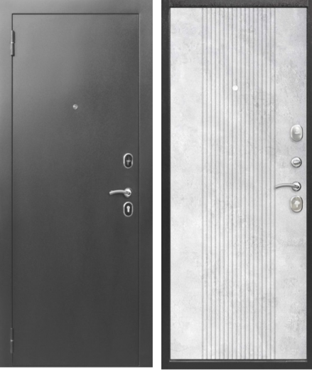 Входная дверь Nova серебро Бетон снежный